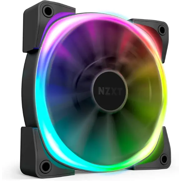 NZXT Aer RGB 2 120mm RGB Fan - Black - HF-28120-B1 - PakByte Computers 