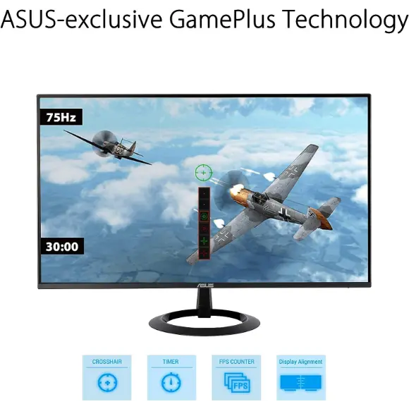 ASUS VZ27EHE 27" 75Hz FHD Gaming Monitor - PakByte Computers 