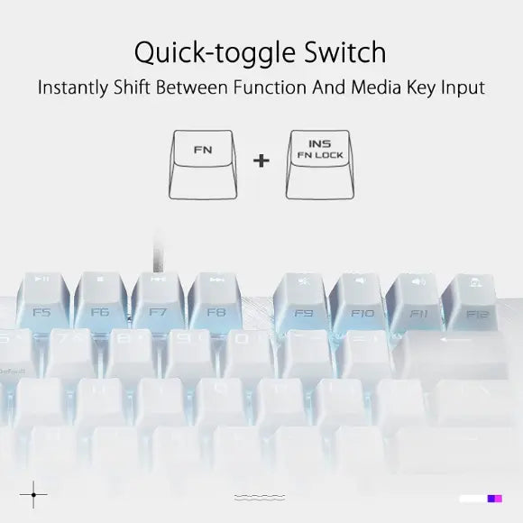 ASUS ROG Strix Scope NX TKL Wired Mechanical RGB Gaming Keyboard Moonlight White - PakByte Computers 