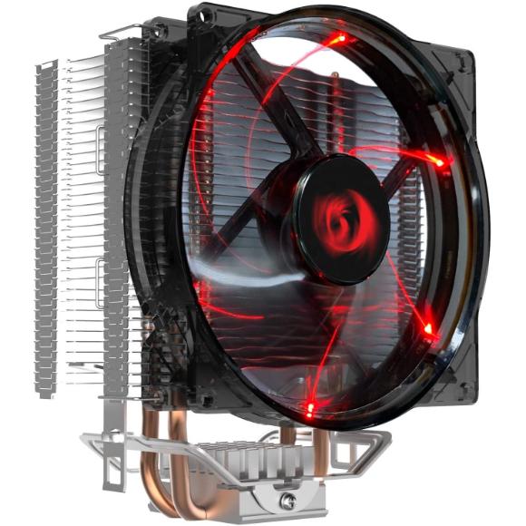 Redragon CC-1011 Reaver CPU Cooler, Red LED 120mm Fan x 1, Aluminium Fins for AMD Ryzen/Intel LGA1200/1151, Universal Socket Solution, 100% RAM Compatibility - PakByte Computers 