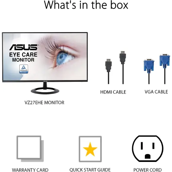 ASUS VZ27EHE 27" 75Hz FHD Gaming Monitor - PakByte Computers 