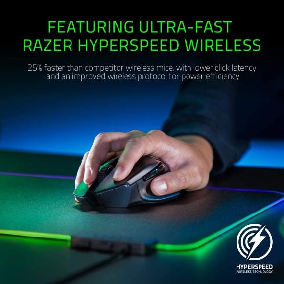 Razer Basilisk Ultimate with Charging Dock Wireless Gaming Mouse with 11 Programmable Buttons RZ01-03170100-R3A1 - PakByte Computers 