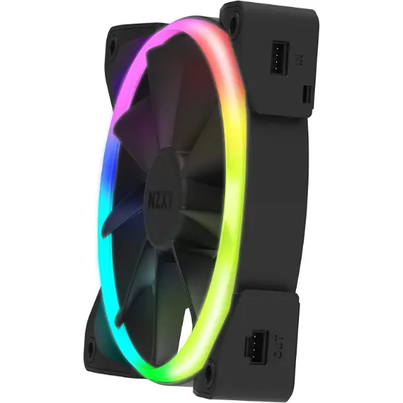 NZXT Aer RGB 2 120mm RGB Fan - Black - HF-28120-B1 - PakByte Computers 