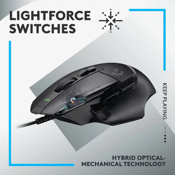 Logitech G502 X Wired Gaming Mouse - Black - PakByte Computers 