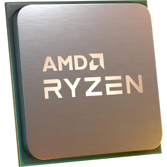 AMD Ryzen 5 3600 CPU displayed, showcasing 3.6GHz clock speed and 8MB L3 cache, perfect for high-performance computing.