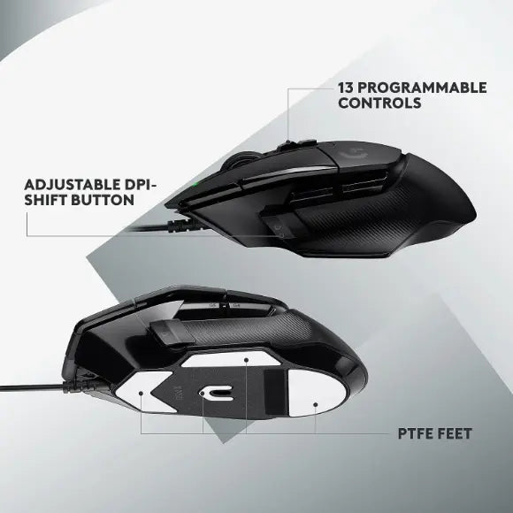 Logitech G502 X Wired Gaming Mouse - Black - PakByte Computers 