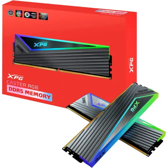 XPG Caster DDR5 RGB 32GB 6000MHz Desktop RAM (2x16GB) - PakByte Computers 