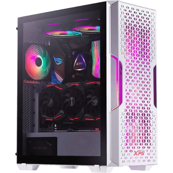 XPG STARKER AIR Mid-Tower ATX PC Case - White - PakByte Computers 