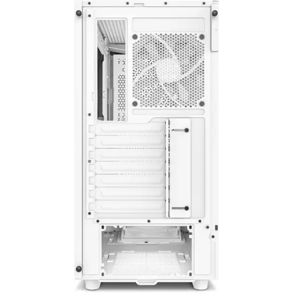 NZXT H5 Flow Compact ATX Mid-Tower PC Gaming Case – White - PakByte Computers 