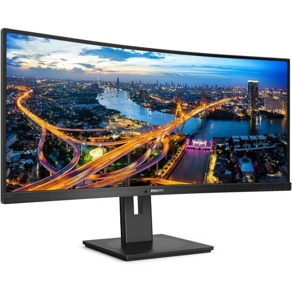 Philips 346B1C 34" Ultra Wide Curved Monitor, QHD 2K, USB-C and Built-in KVM Switch - PakByte Computers 