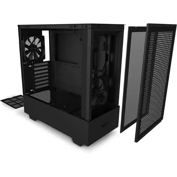 NZXT H510 Flow Compact ATX Mid-Tower PC Gaming Case - CA-H52FB-01 - Matte Black - PakByte Computers 