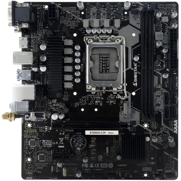 BIOSTAR B760MX2-E D4 Motherboard - PakByte Computers 