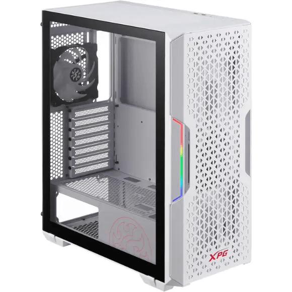 XPG STARKER AIR Mid-Tower ATX PC Case - White - PakByte Computers 