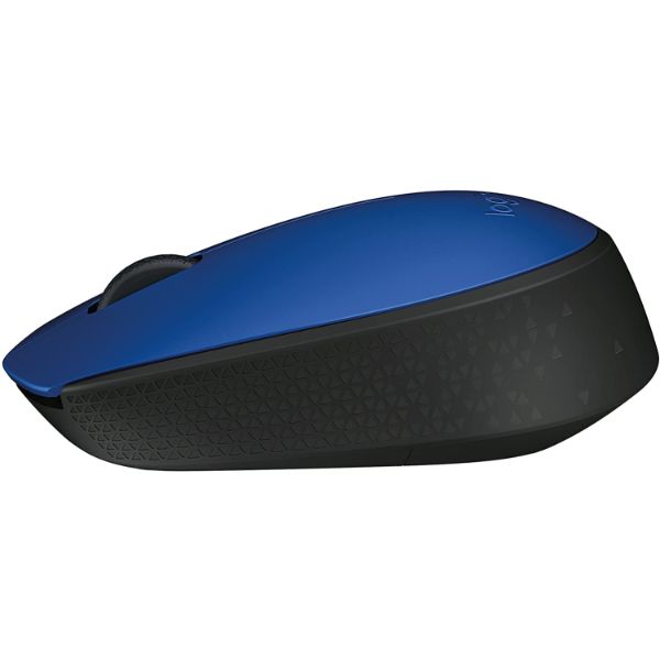 Logitech M171 Wireless Mouse, 2.4 GHz with USB Mini Receiver, Optical Tracking - Blue - PakByte Computers 