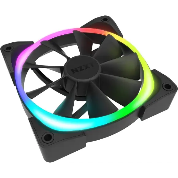 NZXT Aer RGB 2 120mm RGB Fan - Black - HF-28120-B1 - PakByte Computers 