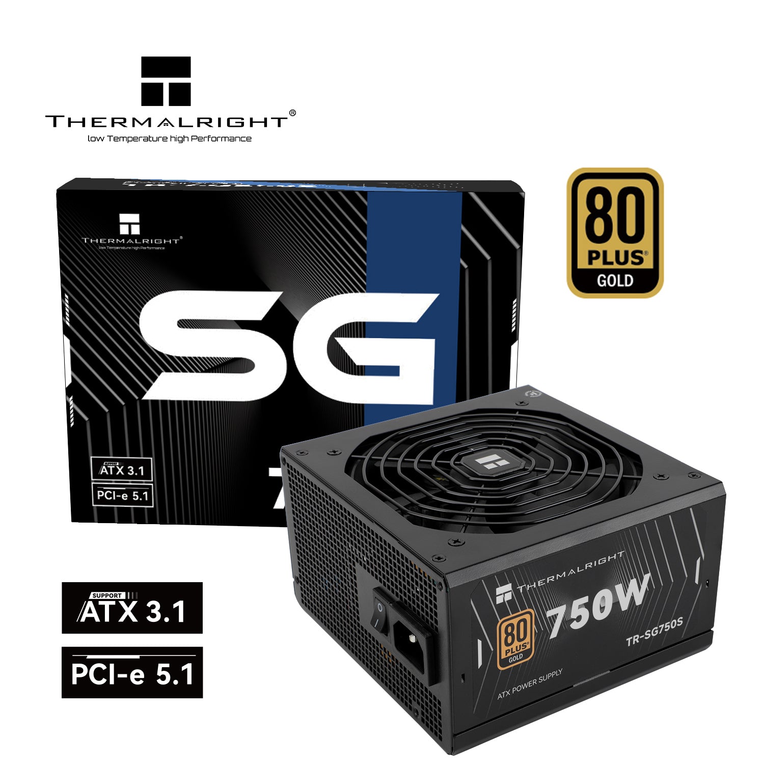 Thermalright TR-SG 750S 80+ Gold Non modular PSU - PakByte  