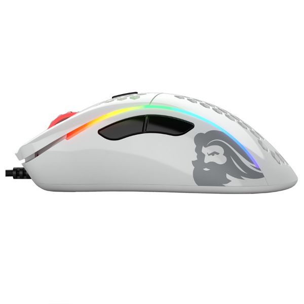 Glorious Model D (Glossy White) Extreme Lightweight Ergonomic Gaming Mouse 69G - PakByte Computers 