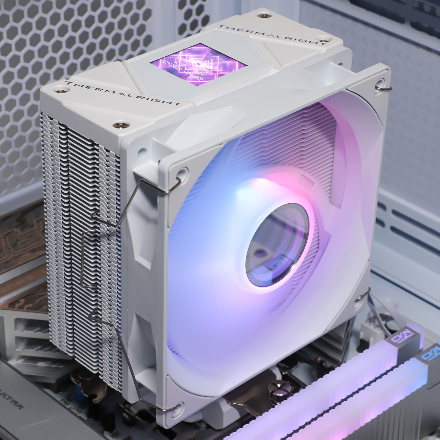 Thermalright Assassin Spirit 120 Vision ARGB CPU Air Cooler - White