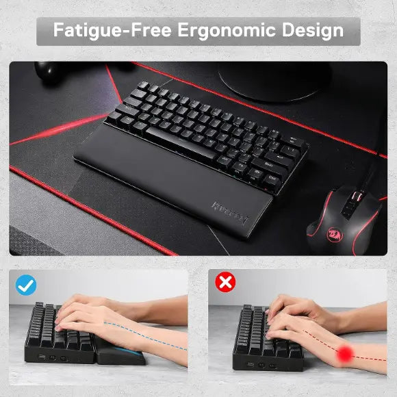 Redragon Meteor S P035 Computer Keyboard Wrist Rest Pad - PakByte Computers 