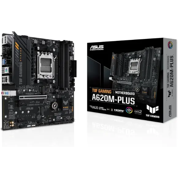 ASUS TUF GAMING A620M-PLUS GAMING MOTHERBOARD - PakByte Computers 