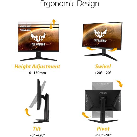 ASUS TUF Gaming 27" 2K Monitor (VG27AQL1A) - WQHD (2560 x 1440), IPS, 170Hz (Supports 144Hz), 1ms - PakByte Computers 