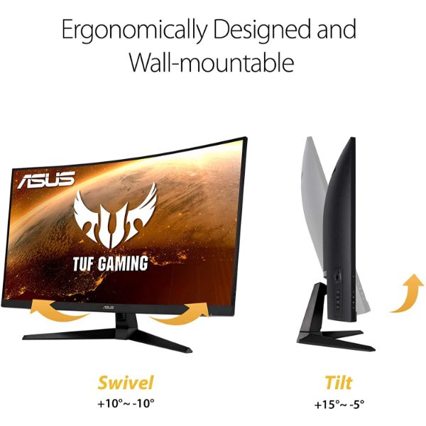 ASUS TUF Gaming VG32VQ1B 31.5” Curved Monitor, WQHD (2560 x 1440), 165Hz (Supports 144Hz) - PakByte Computers 