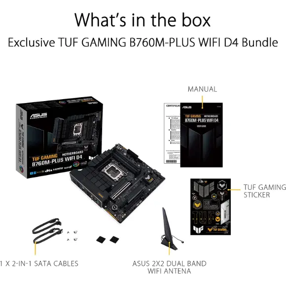 ASUS TUF GAMING B760M-PLUS WIFI MOTHERBOARD - PakByte Computers 