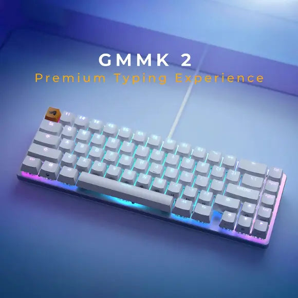 Glorious GMMK 2 Compact TKL (White) Mechanical Gaming Keyboard, Red Switches, GLO-GMMK2-65-FOX-W - PakByte Computers 