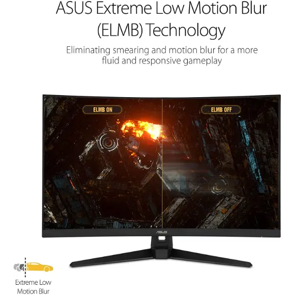 ASUS TUF Gaming VG328H1B 32" 1080P Curved Monitor - Full HD, 165Hz (Supports 144Hz) - PakByte Computers 