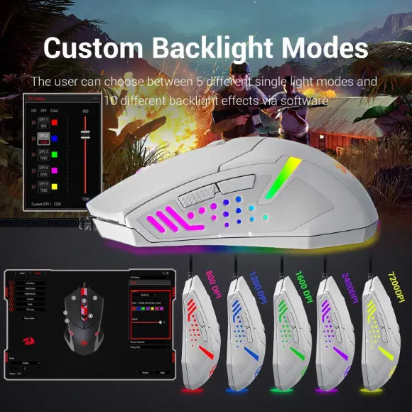 REDRAGON M601 CENTROPHORUS RGB GAMING MOUSE - PakByte Computers 