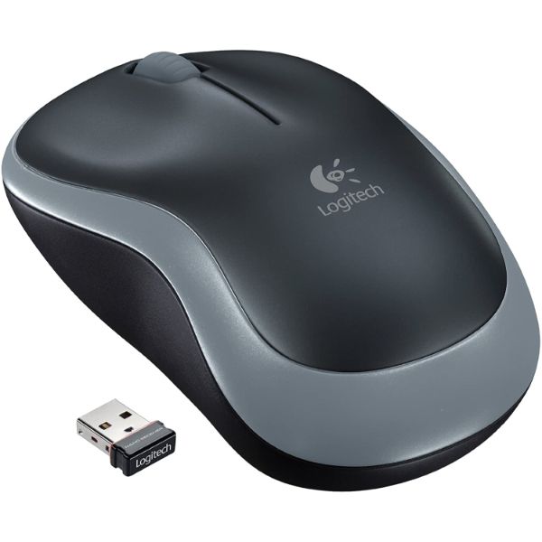 Logitech Wireless Mouse M185 - Swift Gray - PakByte Computers 