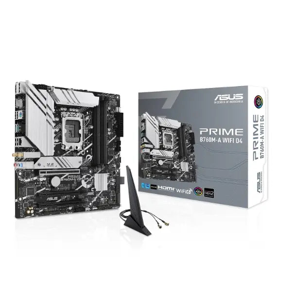 ASUS Prime B760M-A WiFi D4 LGA 1700 mATX Motherboard - PakByte Computers 