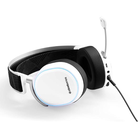 SteelSeries Arctis Pro + GameDAC Wired Gaming Headset - White - PakByte Computers 