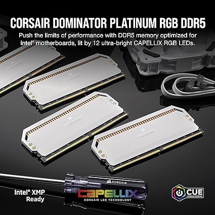 Corsair Dominator Platinum RGB DDR5 5600MHz 64GB (32GB X 2) - PakByte  