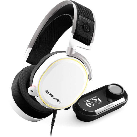 SteelSeries Arctis Pro + GameDAC Wired Gaming Headset - White - PakByte Computers 