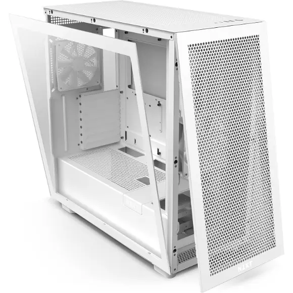 NZXT H7 Flow ATX Mid Tower PC Gaming Case - White (CM-H71FW-01) - PakByte Computers 