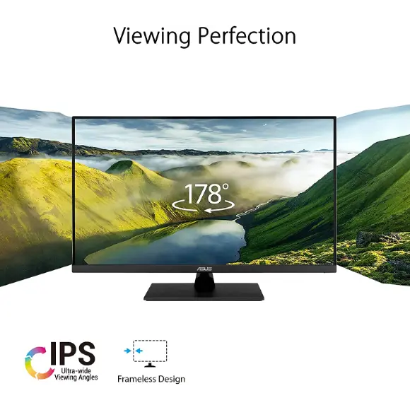 ASUS 31.5” 2K Monitor (VP32AQ) - WQHD (2560 x 1440), IPS - PakByte Computers 