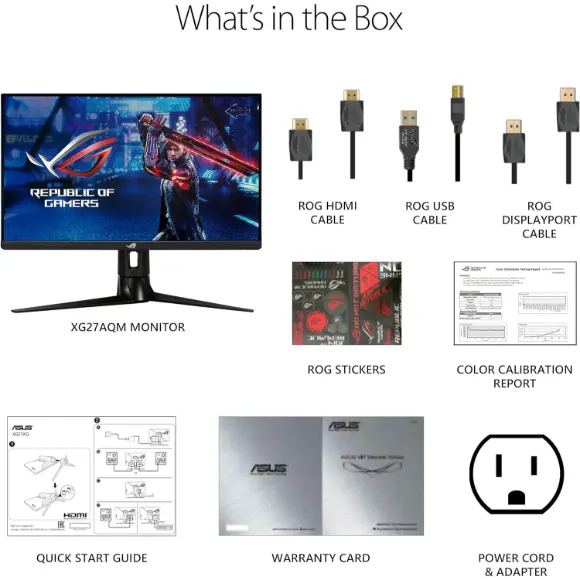 ASUS ROG Strix XG27AQM 27” 2K HDR Gaming Monitor - PakByte Computers 