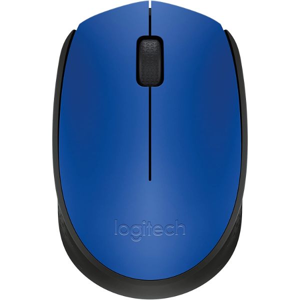 Logitech M171 Wireless Mouse, 2.4 GHz with USB Mini Receiver, Optical Tracking - Blue - PakByte Computers 