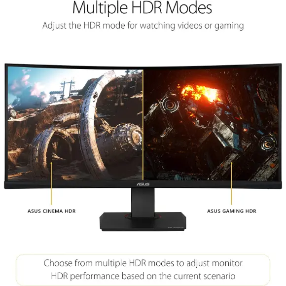 ASUS TUF Gaming VG35VQ 35” Curved HDR Monitor - PakByte Computers 