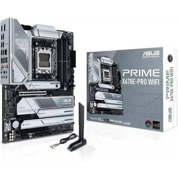 ASUS Prime X670E-PRO WiFi Ryzen 7000 ATX Motherboard - PakByte Computers 