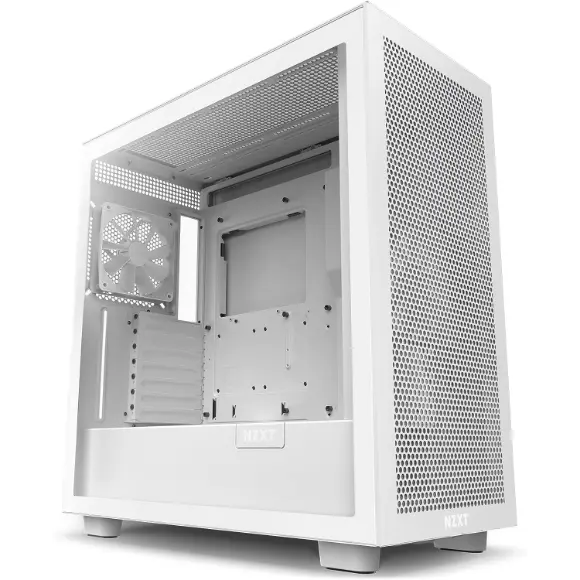 NZXT H7 Flow ATX Mid Tower PC Gaming Case - White (CM-H71FW-01) - PakByte Computers 