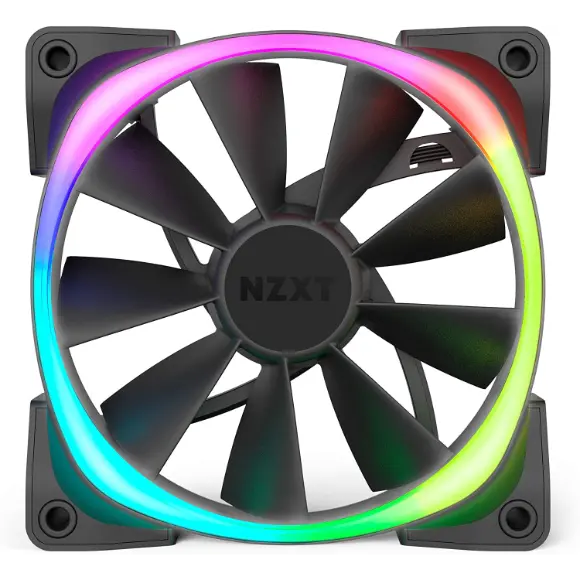 NZXT Aer RGB 2 120mm RGB Fan - Black - HF-28120-B1 - PakByte Computers 