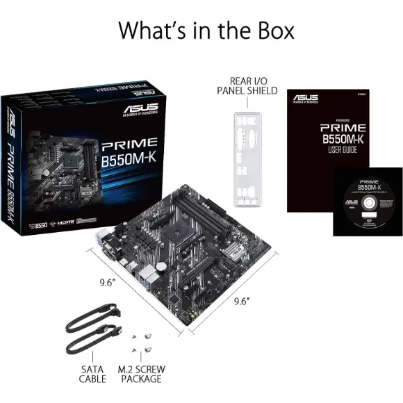 ASUS Prime B550M-K Micro-ATX Motherboard - PakByte Computers 