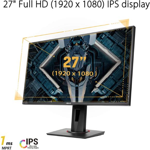 ASUS TUF Gaming 27” 1080P Monitor (VG279QR) - Full HD, IPS, 165Hz (Supports 144Hz), 1ms - PakByte Computers 