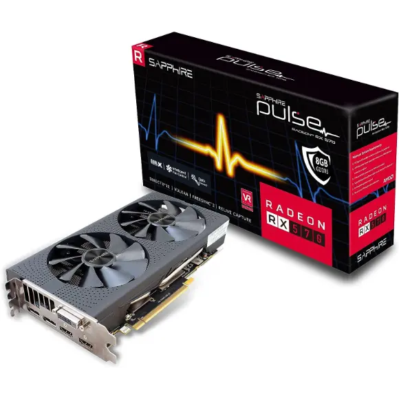 Sapphire Radeon Pulse RX 570 8GB GDDR5 Graphics Card - PakByte Computers 