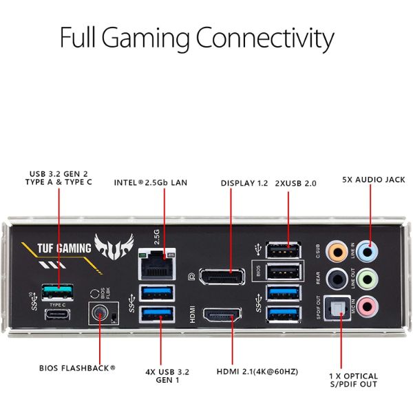 ASUS TUF Gaming B550-PLUS AMD AM4 (3rd Gen Ryzen ATX Gaming Motherboard) - PakByte Computers 