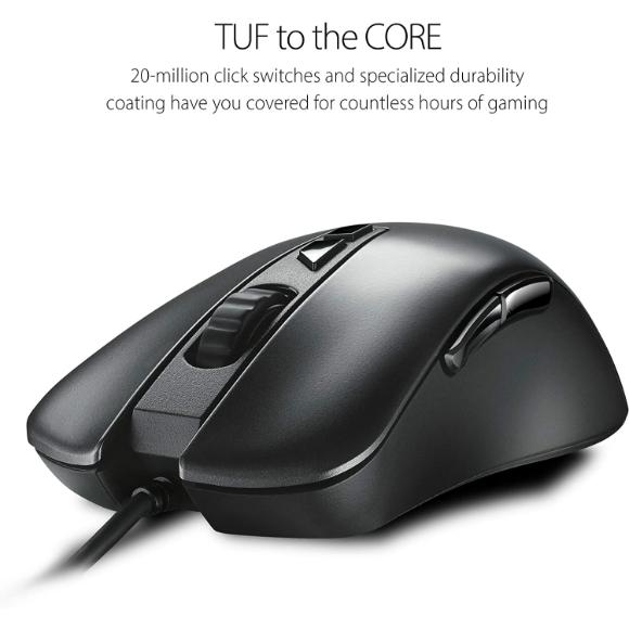 ASUS Optical RGB Gaming Mouse - TUF M3 | 7000 DPI Gaming-Grade Optical Sensor | Omron Switches | Aura Sync RGB Lighting - PakByte Computers 