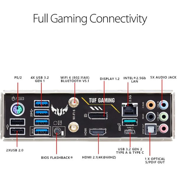 ASUS TUF Gaming B550M-PLUS Wi-Fi AM4 Micro-ATX Motherboard - PakByte Computers 