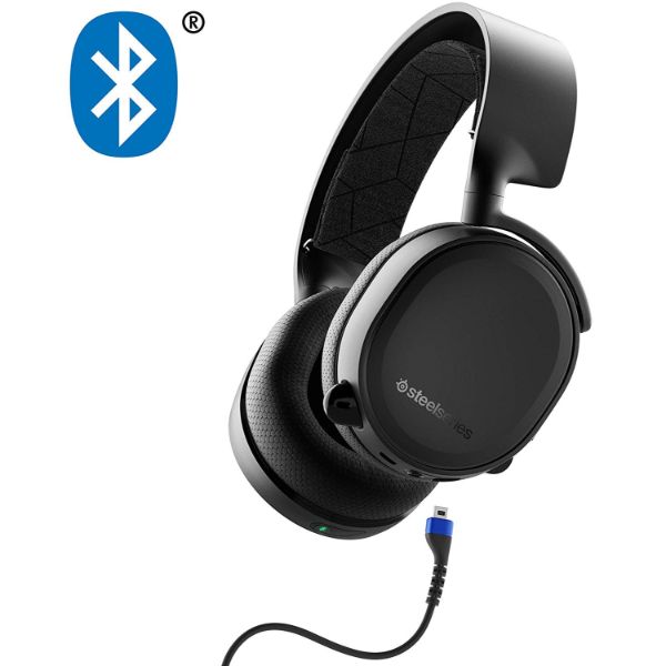 SteelSeries Arctis 3 Bluetooth (2019 Edition) Wired Gaming Headset + Bluetooth – Black - PakByte Computers 